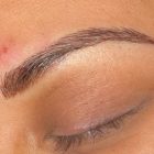 An After Photo of Combo Brows Microblading In Bellevue and Kirkland
