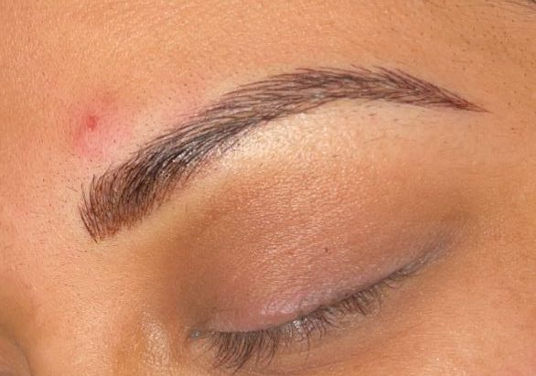 An After Photo of Combo Brows Microblading In Bellevue and Kirkland